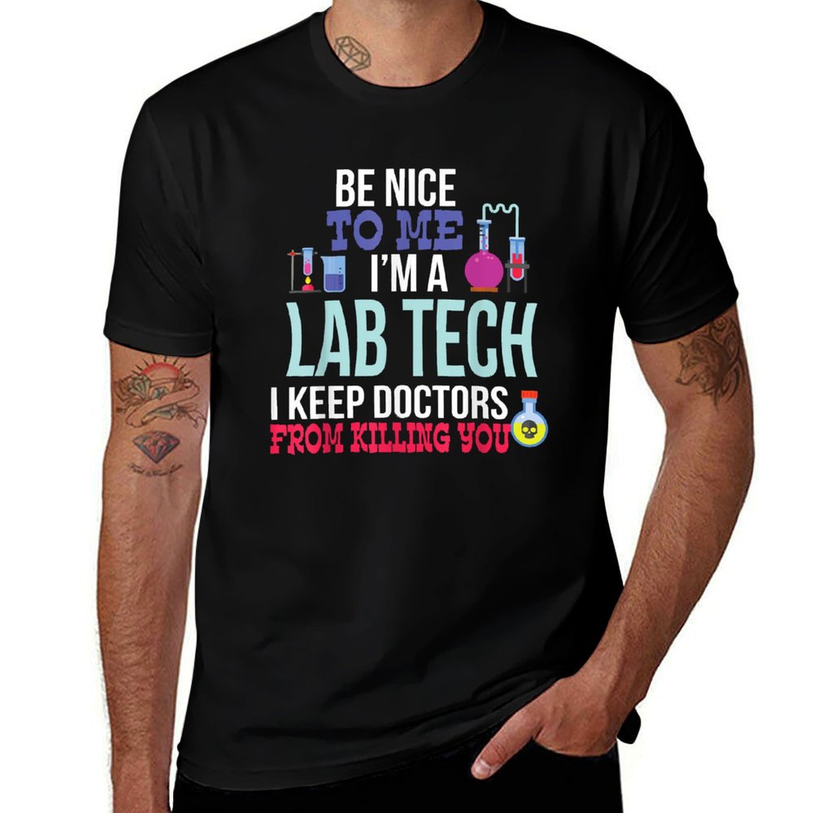Medical Laboratory Technician - Lustiges T-Shirt für medizinische Laborassistenten, Laborassistenten,